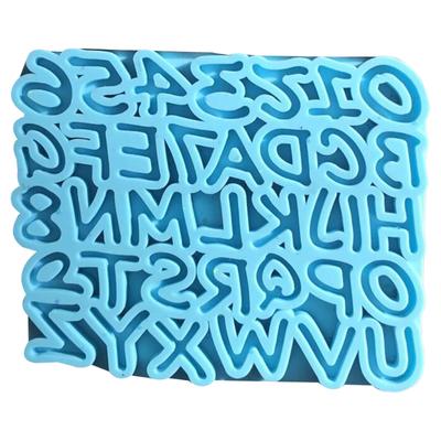 DIY Crafts Polymer Clay UV Epoxy Mold English Letter Alphabets Numbers Pendant Decors Keychain Resin Mold Silicone Mould
