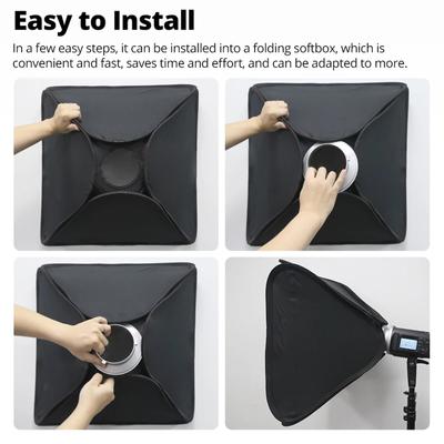 Softbox Speed Ring Adapter for Studio Photography Monolight Strobe Flash 150mm for Bowens Monolight Flash and Soft Box