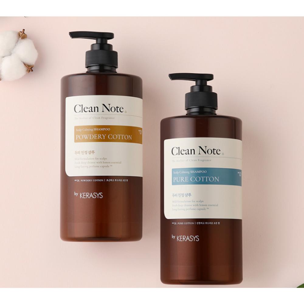 Kerasys Clean Note Shampoo Powderly Cotton Fragrance, 3 pcs, 1L