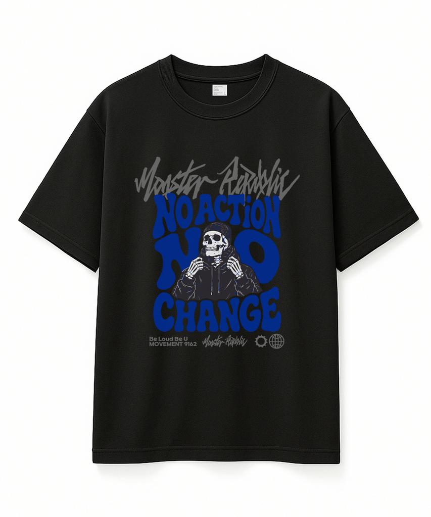 MONSTER REPUBLIC No Change Ocean Blue T-Shirt Black_9162