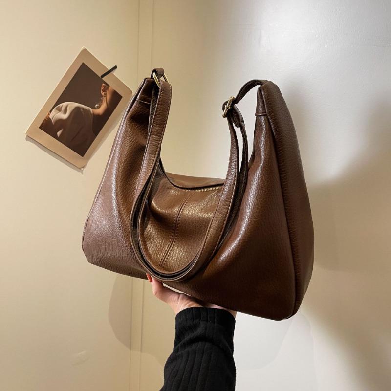 Large-capacity fashionable high-end textured women's bags, new simple and trendy versatile tote bags, commuting shoulder bags to work