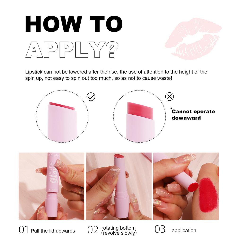 New Butter Moisturizing Lip Glaze Solid Lip Gloss Watery Mirror Moisturizing Preventing Mouth Cracks Hydrating Lip Balm