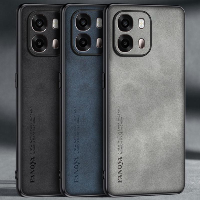 PU Leather Sheepskin Feeling Phone Case For OPPO A6s 5G A6 A6x 4G Protective Cover Fundas Coque Capa