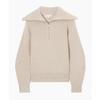 Damen Rollkragen Locker Revers Gestreifte Strickware Damen Pullover Halber Reißverschluss Lässig Mode Damen Pullover