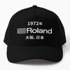Roland 1972 Osaka Japan  Baseball Cap Hat Solid Color Bonnet  Summer Women Snapback Black Hip Hop Mens Boys Fish Casual