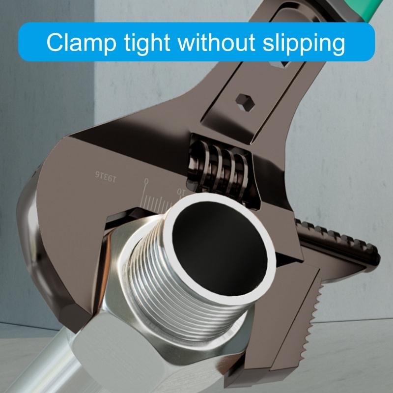 Adjustable Wrenches Multifunctional Double Purpose Adjustable Wrenches 8 10 12 15inch Household Open Bathroom Pipe Wrenc