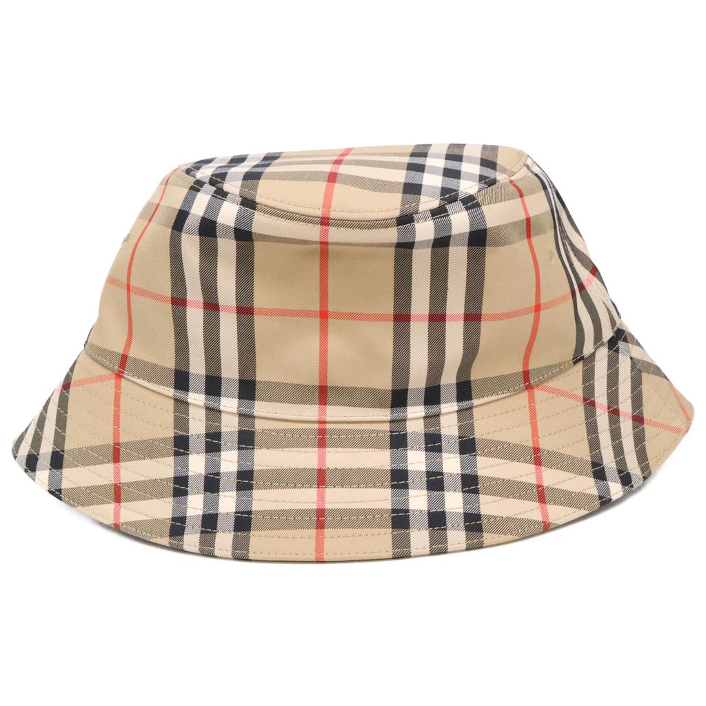 Burberry [Excellent Condition/Domestic Authentic] 8026927 Vintage Check Panel Bucket Hat Hat M Archive beigeUsed