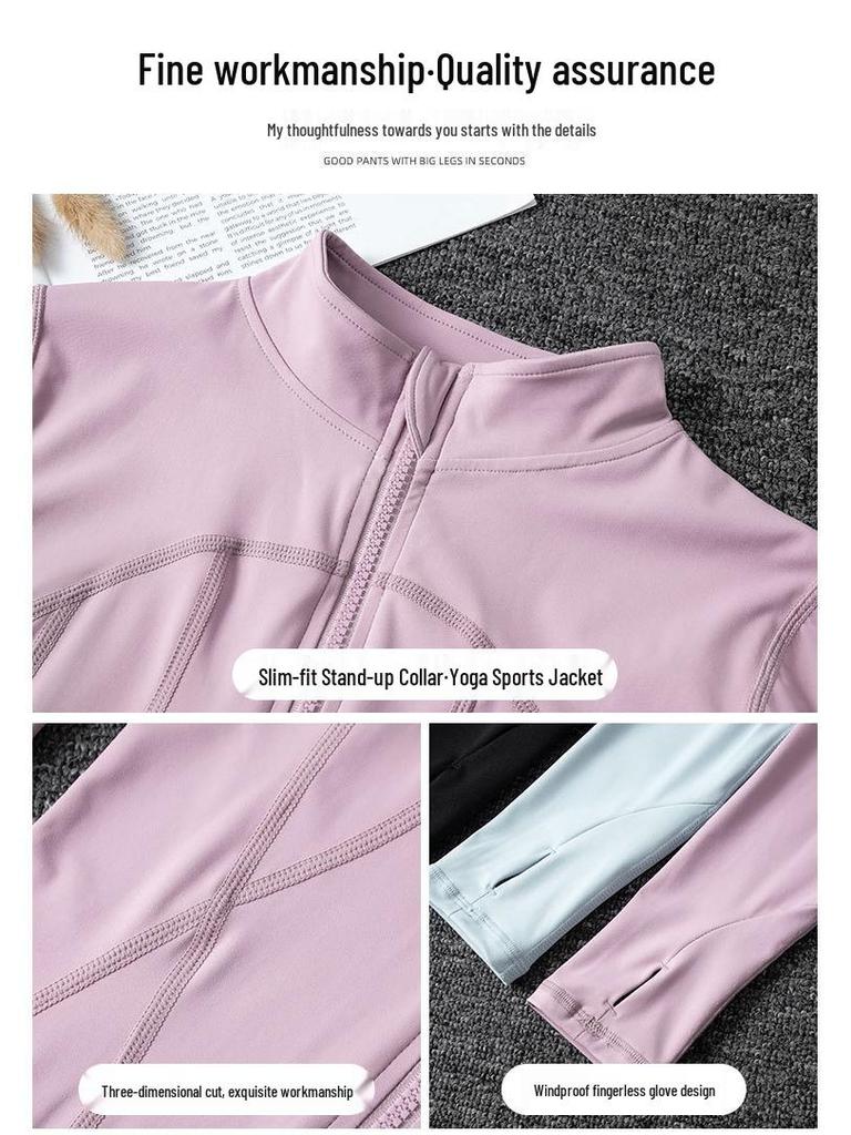 Women's 2024 High-End Quick-Dry Yoga & Running Set: 3-Piece Sports Outfit