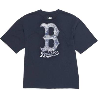 MLB T Shirts Unisex Boston Red Sox/Navy Blue Crew Neck Moderate 3ATSX0763-43NYS