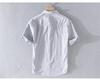 Men's Summer Loose-Fit Cotton Linen Shirt - Japanese Style, Casual Short Sleeve