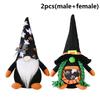 2 Stück Halloween Puppe Geist Handgemacht Plüsch Wichtel Schwedische Feiertags Party Dekoration