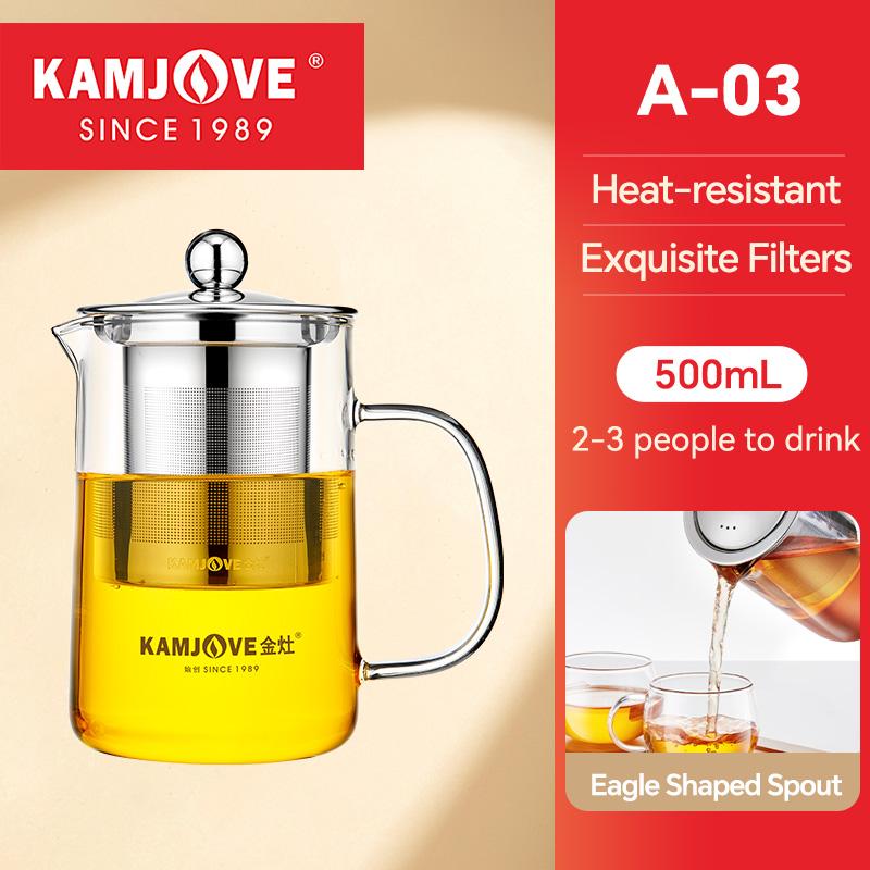 

Классический стеклянный чайник KAMJOVE с фильтром. Доступны различные варианты емкости. Чайник 350 мл/360 мл/450 мл/500 мл/600 мл/800 мл/1,2 л.