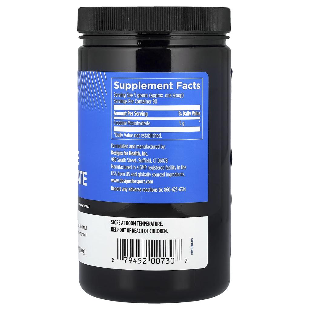 Designs For Health, Designs for Sport®, Creatine Monohydrate, 450g (1lb)