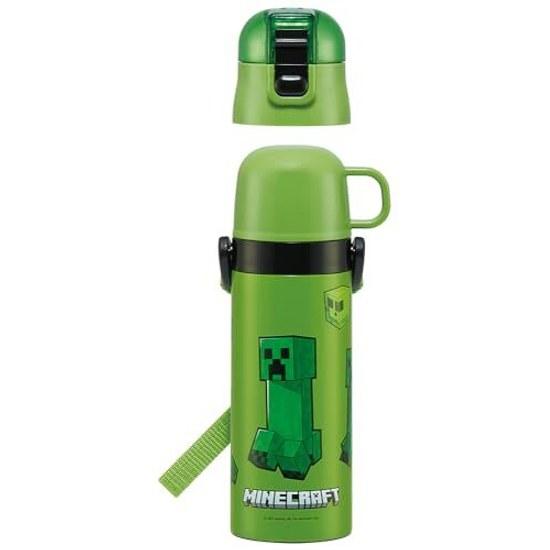 Skater Water Bottle Children 2WAY Direct Drinking 470ml Cup 430ml Minecraft Boys Stainless Steel Thermal Insulation Lightweight Sports Kids Child Jug