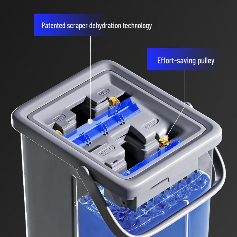 Mayflower Hands-Free Flat Mop & Bucket System