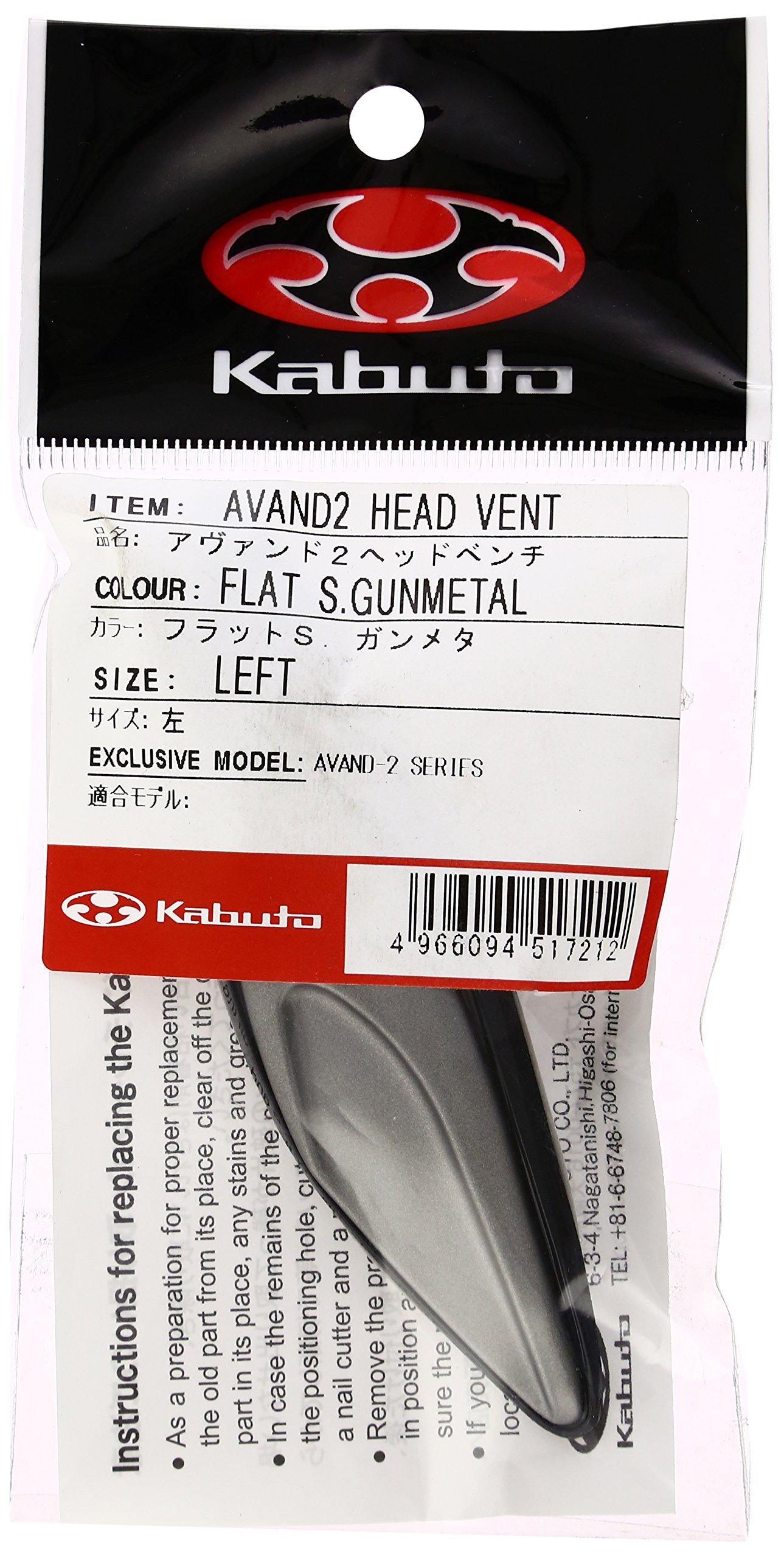OGK KABUTO AVAND-2 Head Ventilation Gunmetal/Left S
