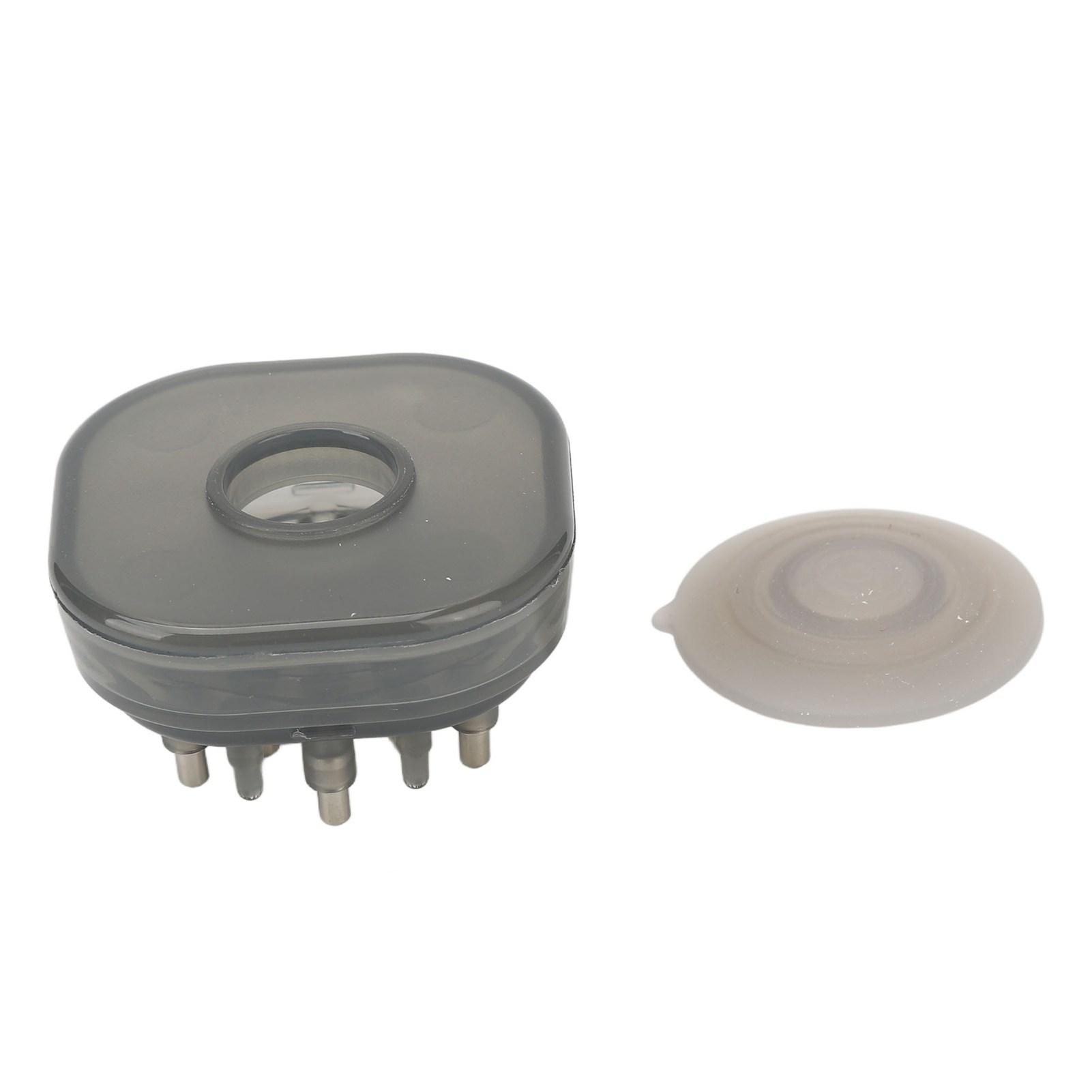 

15ml Scalp Applicator Comb Transparent Massage Scalp Serum Applicator for Hair Oil Care Black чёрный