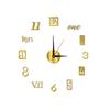 DIY Luminous Wall Clock Silent Movement Easy-to-read Decorative Modern Wall Clock for Living Room Bedroom