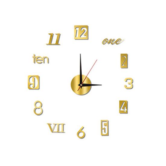 DIY Luminous Wall Clock Silent Movement Easy-to-read Decorative Modern Wall Clock for Living Room Bedroom