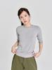 Losiya Lady Simple T-Shirt / Gray