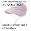 Princess Lace Trim Empty Top Hat for 3-8 Years Old Girls Spring Summer Sun Protection Cotton Linen Cord Fisherman Hat