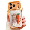 Magnetic For Magsafe Case For iPhone 17 Pro Max Sleeping Cat Carrot Pattern Skin Feeling Cover For iPhone 16 15 14 13 Pro Max