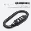 Aluminum Alloy Combination Lock Padlock Buckle Basket Helmet Lock Gourd Buckle Waterproof Anti-Theft Hook