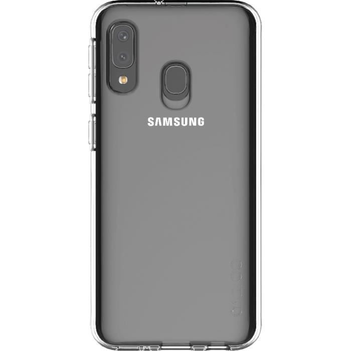 Coque arrière - SAMSUNG - A40 - Transparent - Semi-rigide - Préserve la finesse du smartphone