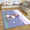 Cute Dream Ballet Girl Ballerina Fairy Cartoon Rug Carpet for Living Room Bedroom Decor,Non-slip Decoration for Sofa Doormat Kid
