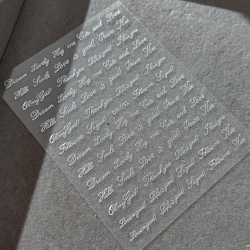 1Pcs Letter Nail Art Stickers 3D Adhesive Stickers Manicure Stickers Nail Decal Nail Decoration Nail Supplies Accessories