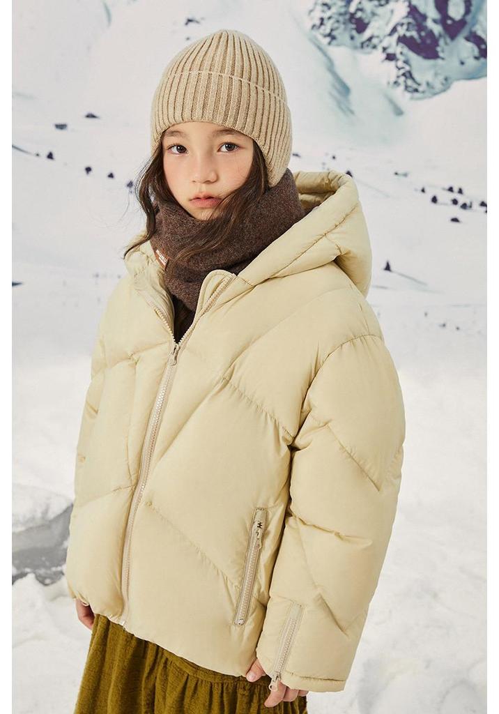 2023 Girls' Korean-Style Down Jacket: Warm, Cold-Proof Coat for Medium and Large Children, Autumn/Winter Edition