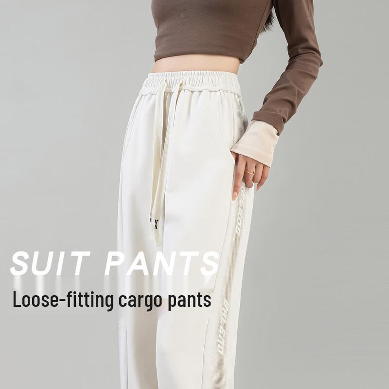 Baleno Damen Strickhose mit seitlichem Print und Kordelzug, optional mit Fleece-Futter
