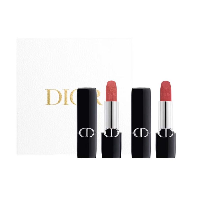 DIOR Lipstick Two-piece set: #720 velvet lipstick 3.5g + #772 velvet lipstick 3.5g without gift bag синий