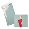 Masamilk Passport Slim Ticket with Card Vertical Design for Travel Case, Holder, Lightweight, Pockets, Simple, (Blue)