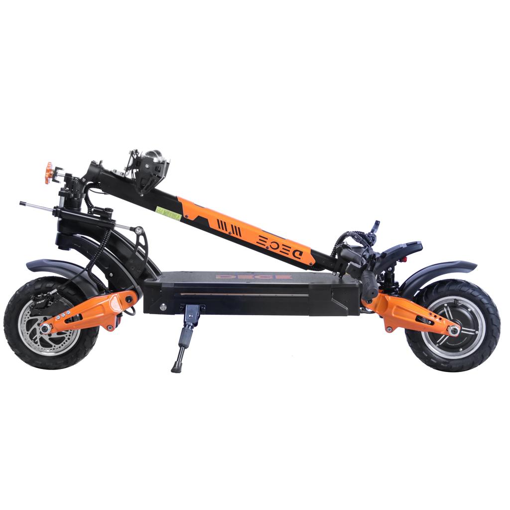 DECE S19 Erwachsener All-Terrain Faltbarer Elektroroller 1200W*2 Doppelmotor 60V23.4Ah Batterie 10 Zoll Offroad-Reifen Berg EScooter