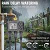3 Outlets Irrigation Water Timer Programmeable Irrigation System Rain Delay Watering System Outdoor Garden Watering Timer