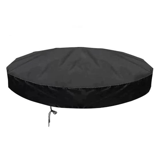 Foldable Pool Cover Round Pool with Drawstring Protection Cover Waterproof Dustproof Pool