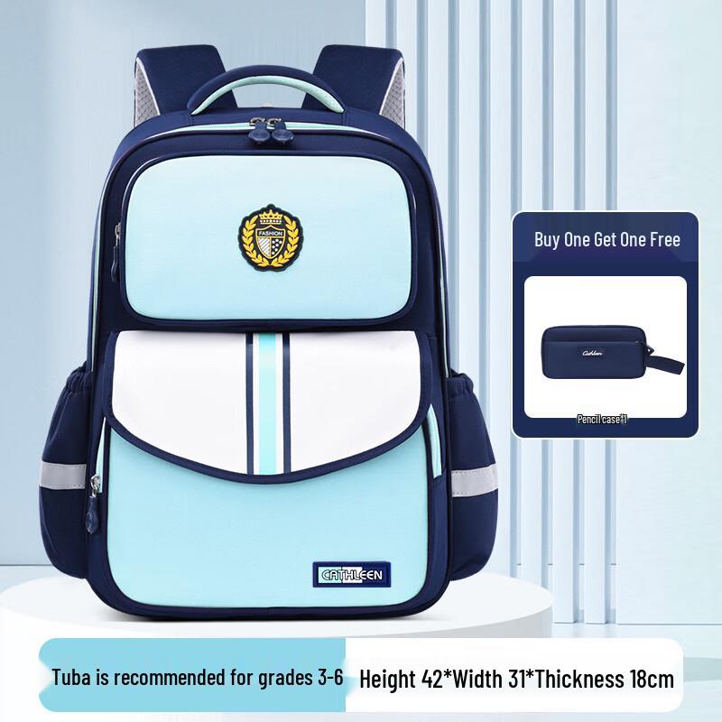CATHLEEN Primary School Backpack for Kids Large