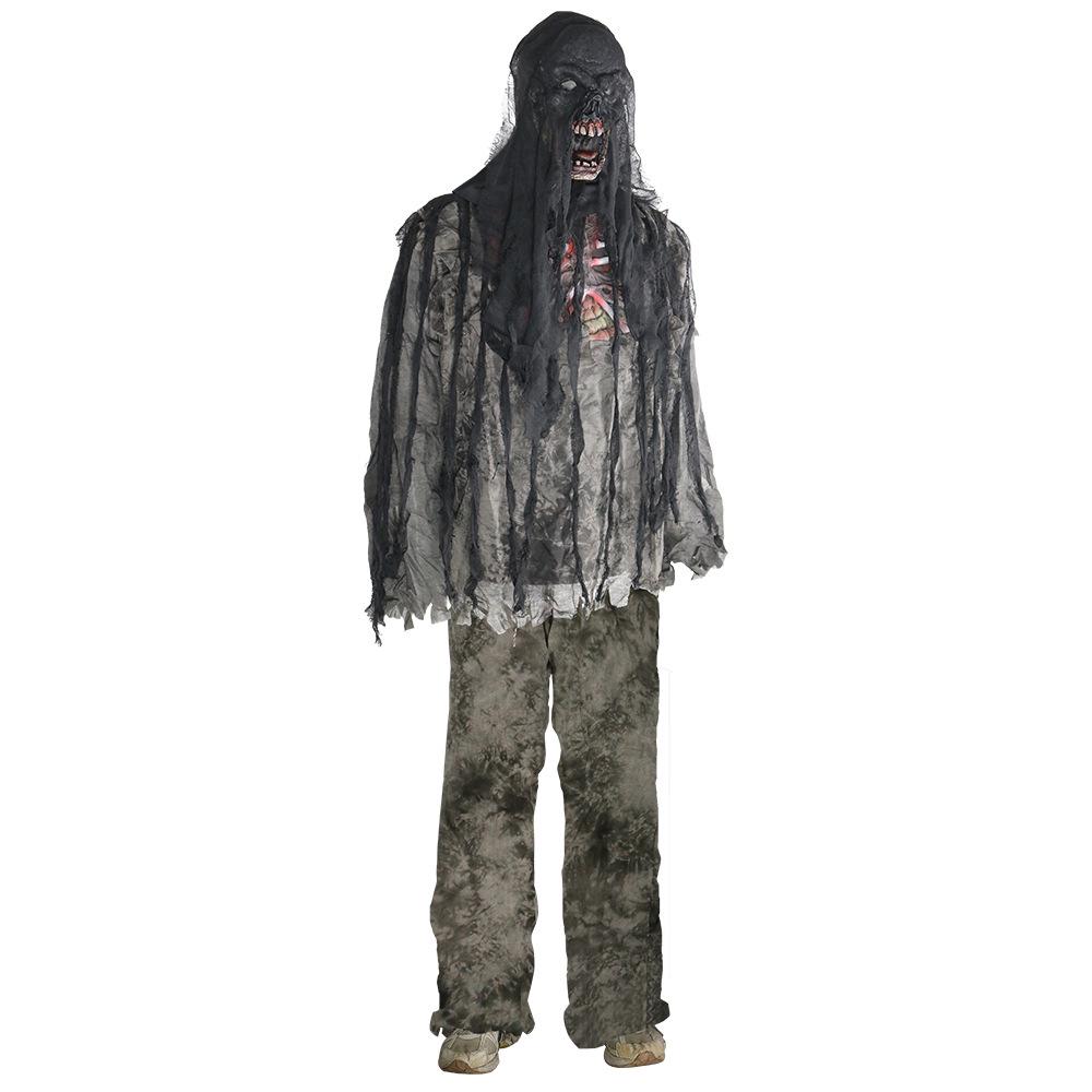 Burnt Zombie Costume Set: Halloween Masquerade Party and Haunted House Props