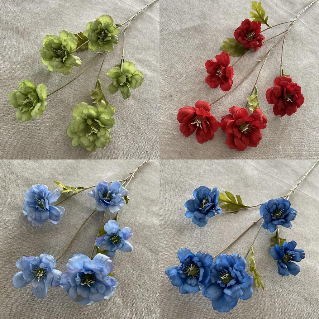 5 Huvuden Hibiskus Silke Bröllopsblommor För Ceremonidekor Och Gångarrangemang