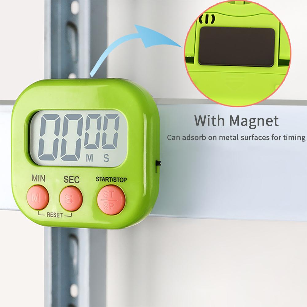 Magnetic LCD Digital Countdown Baking Cooking Timer Alarm Clock Home Kitchen Accessories Dormitory Learning Reminder Timer Gift