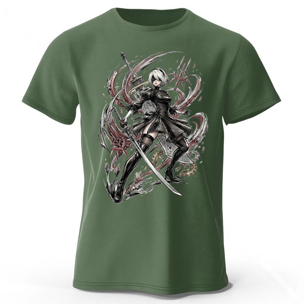 2026 New Neil Mechanical Era 2B Pure Cotton Short Sleeved Mens Summer Fashion Casual Loose Comfortable Plus Size Tshirt Top