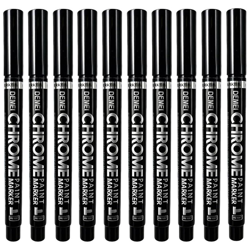 1-20Pcs Mirror Marker Pen DIY Reflective Paint Pens Mirror Markers Chrome Gold SILVER Marker Signature Car Styling Art Craftwork