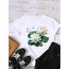 Style Flower Trend Clothing Graphic T-shirts Lady Short Sleeve T Shirt Women Print Female Fashion Clothes Casual Tee