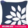 Pillowcase Navy Blue Geometric Pattern Decorative Home