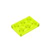 50PCS PLATE 2x3 DOTS Compatible with 3021 MOC Colors Galore Self-Locking Bricks Building Blocks Toys Accessories
