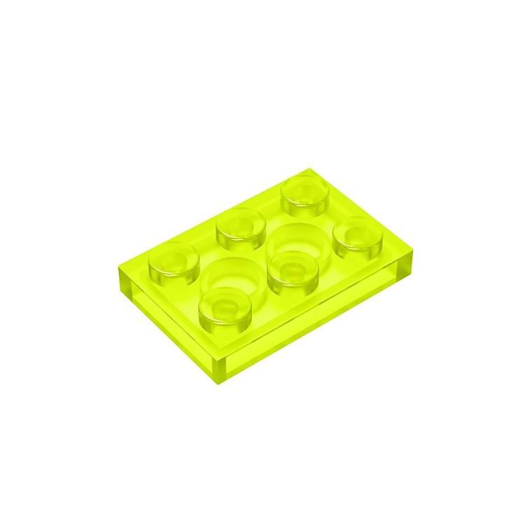 50PCS PLATE 2x3 DOTS Compatible with 3021 MOC Colors Galore Self-Locking Bricks Building Blocks Toys Accessories