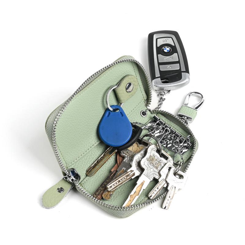 Leather Keychain Charm & Mini Coin Purse