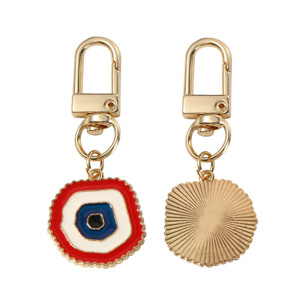 Key Ring Boho Jewelry Handbag Charms Evil Eye Keychain Irregular Heart Keyring Blue Eye  Key Chain