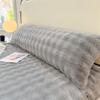 Federa Cuscino Pelo di Coniglio Monocolore Lunga Senza Imbottitura Peluche Morbido Copertura Decorativa per Cuscino da Corpo Biancheria da Letto Tessuto Accogliente
